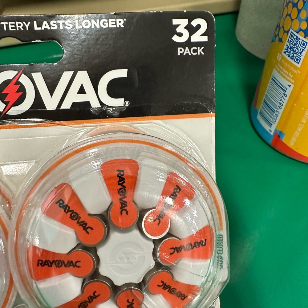 Hearing aid batteries size 13. 32 pack